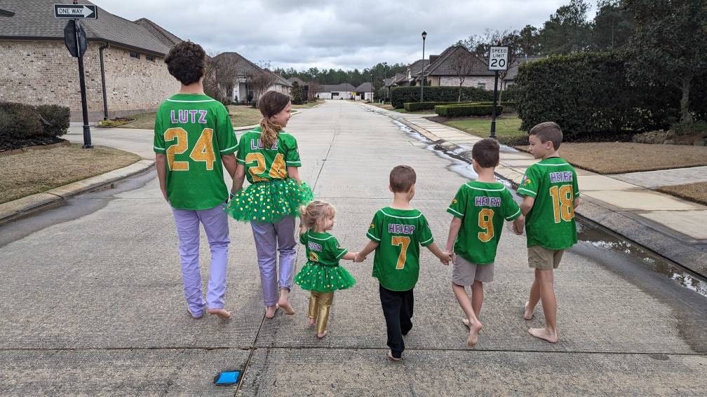Personalisiertes Mardi Gras Baseball Jersey, Personalisierter Name und Nummer Baseball Jersey, Mardi Gras Karneval Jersey, Geschenk für Familie