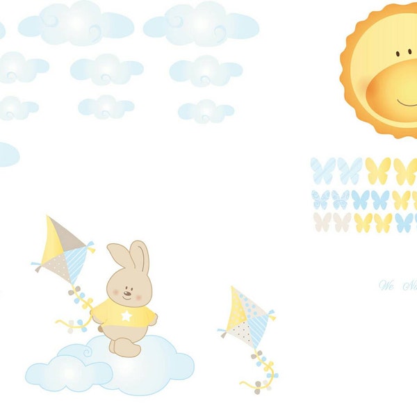 Kids Fabric Growth Chart, Fabric Wall Decals Growth Chart, Baby Nursery