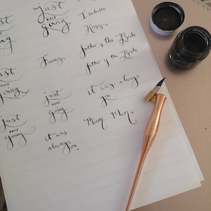 Modern Calligraphy Alphabet Practice Sheets Modern - Etsy