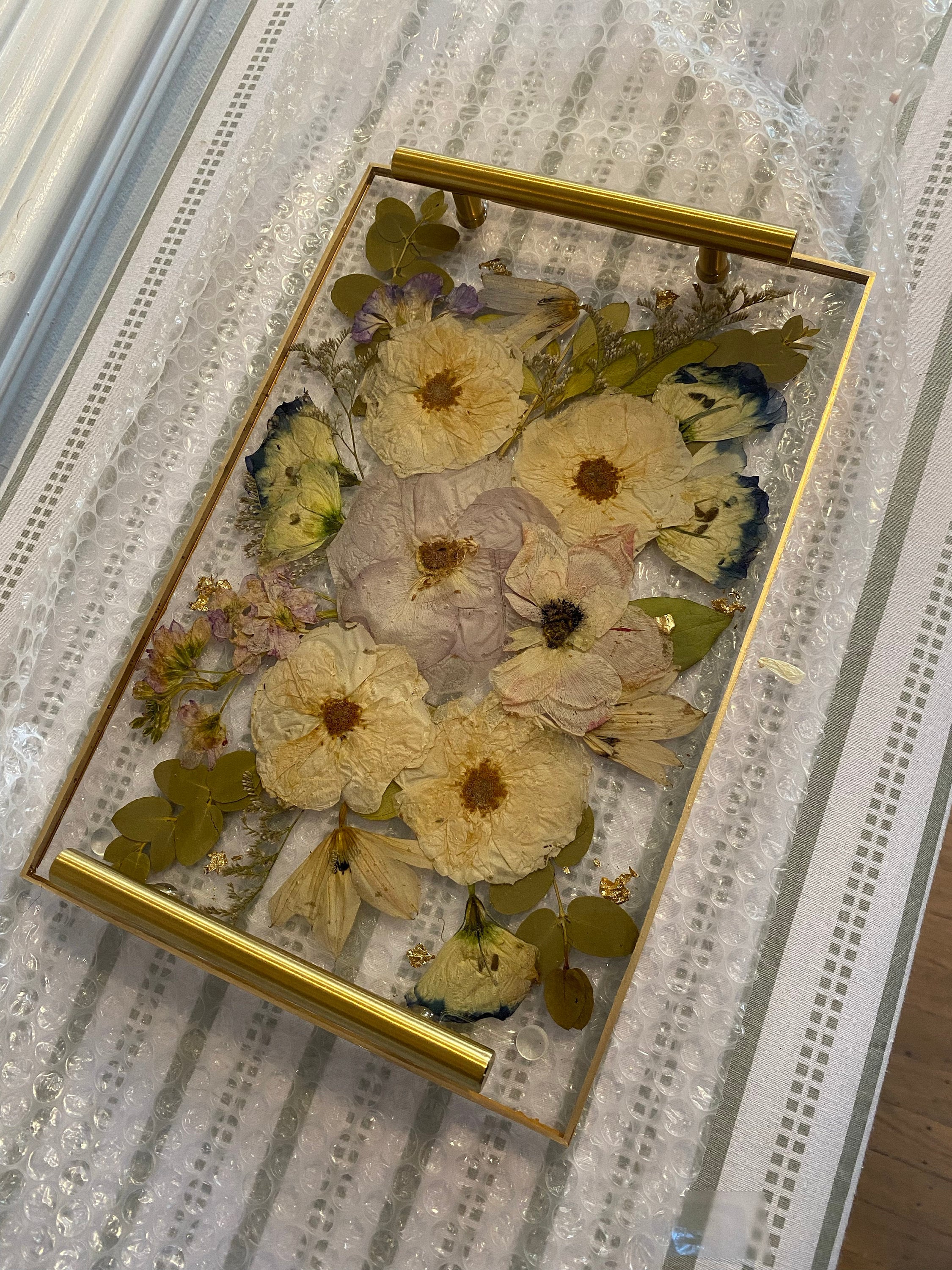 Preserved flowers from Marie's etsy review