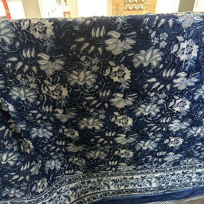 Handmade Quilts for Sale, Extra Large King Comforter 108 X 108, Blue ...