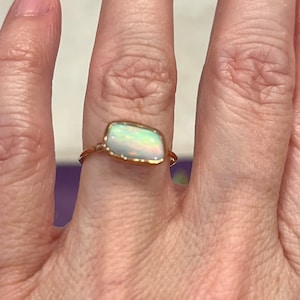 Customer photo from Becki, Raw Australian Opal Ring