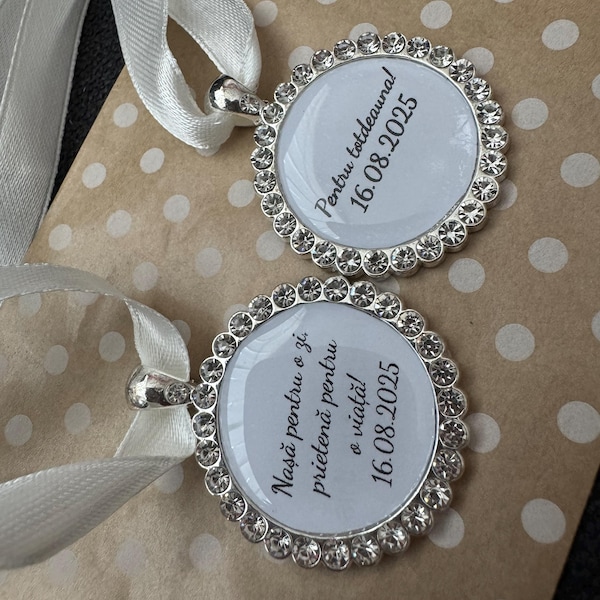 Wedding Bouquet Charm for Bride, Personalised Bridal Keepsake, Gift ...