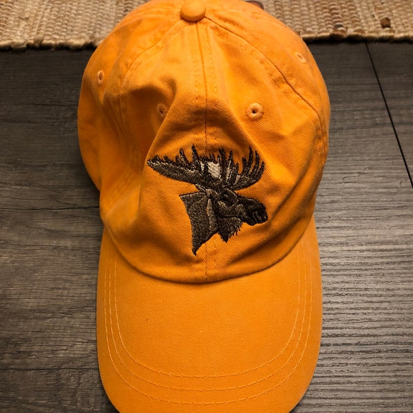 MOOSE HAT - One Embroidered Wildlife Men Women Cotton Baseball Cap ...