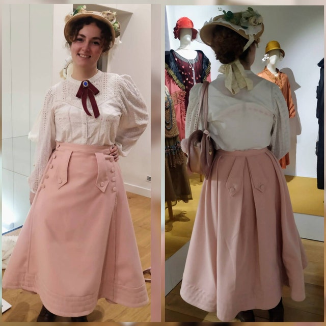 8/31まで スカート Old England size 34 Edwardian Bicycle Skirt About 1900 Sewing Pattern #0714 Size