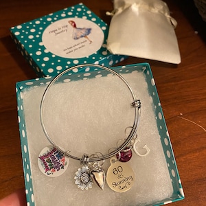 60e verjaardag bedelarmband | Vrouw die 60 gift ...