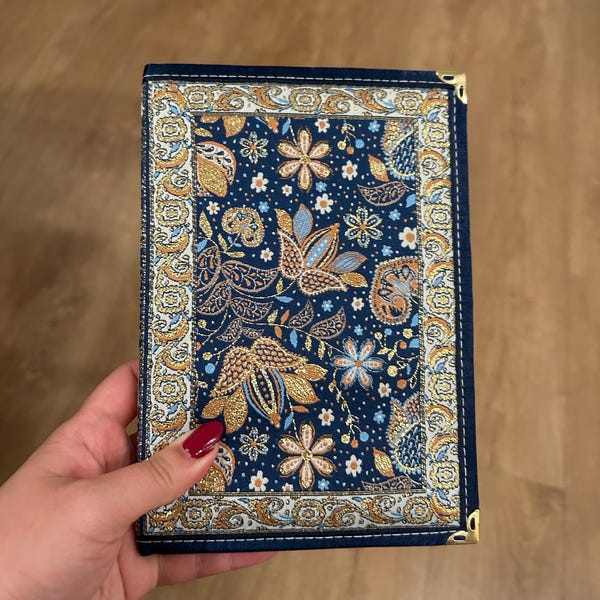 Handmade Notebook|fabric Notebook|woven Dairy Notebook|notepad for ...