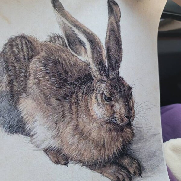 Albrecht Durer 'Young Hare' Fine Art Print – 8x10 Inch Real Canvas Giclée (Reprint)