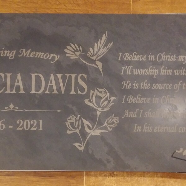 Custom Mom and Dad Memorial Stone, Personalized in Loving Memory ...