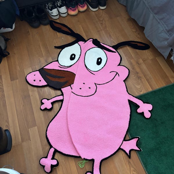 3d Pink Panther Tufted Rug, Handmade Tufted Custom Rug, Funny Rug Gift ...