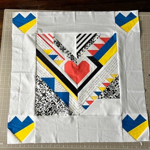 Heart Quilt Pattern / PDF Pattern / Paper Piecing Pattern / Quilt Block ...