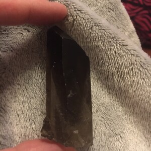 Raw smoky quartz point crystal - raw Smoky Quartz Crystal - Crystal Quartz - Smoky Quartz point - Healing Crystals and stones - Root Chakra photo