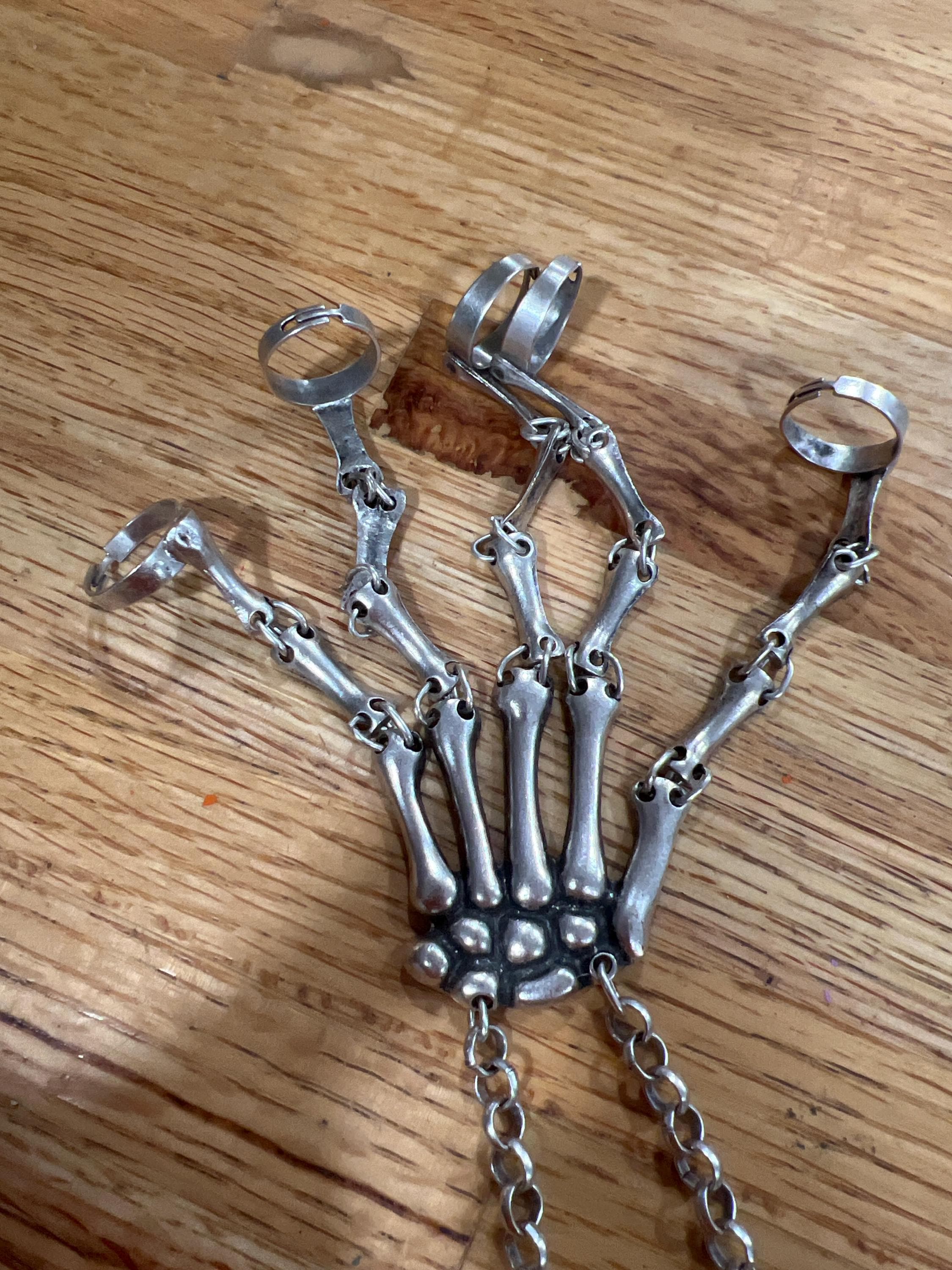 Gothic Skeleton Bracelet • Punk Gothic Skeleton Bracelet • Skeleton Hand Bracelet • Hallowen Bracelet • Hallowen Jewelry • Cosplay Costume