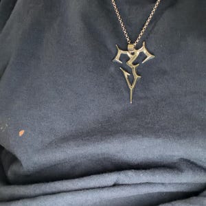 Large Sterling Silver Tidus Necklace From Final Fantasy X - Etsy