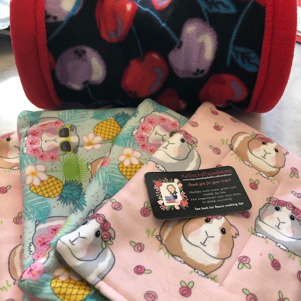 Custom Fleece Guinea Pig Cage Liner C&C 1x2 2x2 2x3 2x4 2x5 Liner ... - Custom Fleece Liners Guinea Pigs