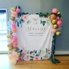 Photography Backdrop: Blush Pink White Florals Bridal Shower Photo