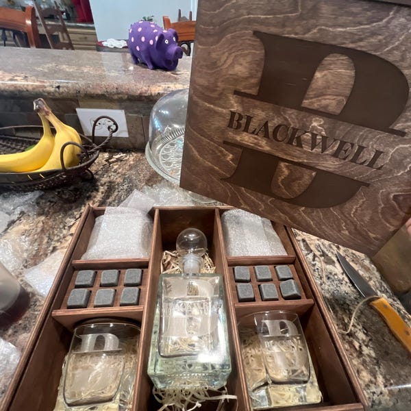 Whiskey Decanter Set, Personalized Whiskey Glasses, Christmas Gifts for ...