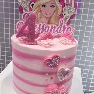 Barbie Cake Topper/kids Birthday/girls Theme/cake Decoration ...