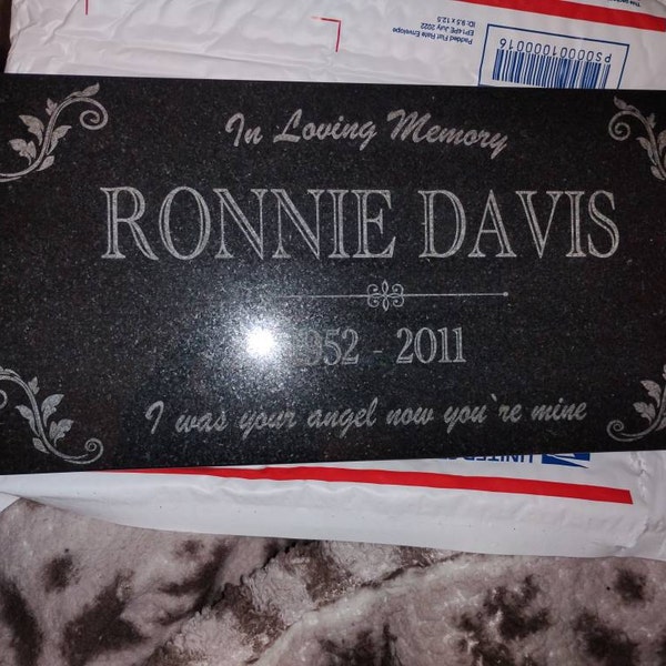 Memorial Stone for Mom Dad, Personalized in Loving Memory Memorial ...