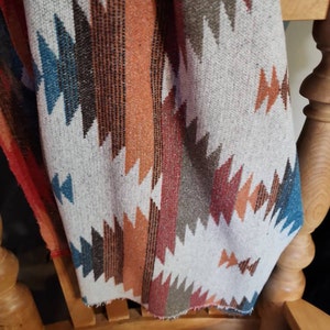 Wool Fabric by Meter / Southwestern / Printed Wool/ Soft Finish/ Native ...