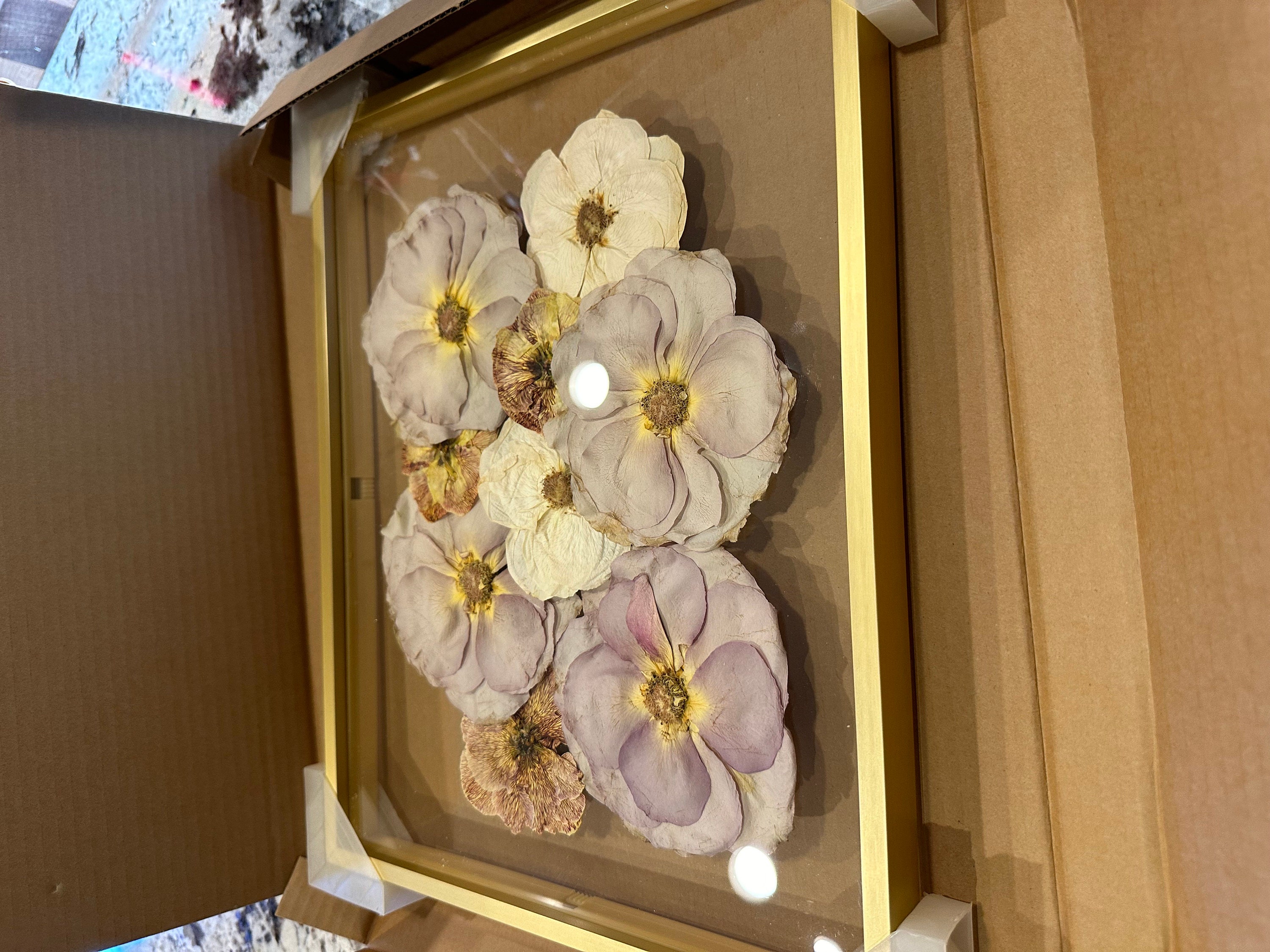 Preserved flowers from Tracy's etsy review