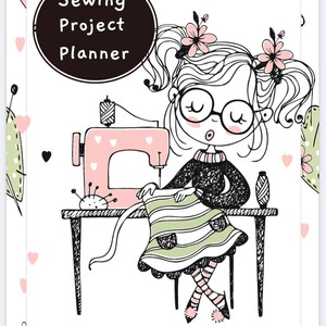 Sewing Planner Seamstress Planner Sewing Journal Printable Sewing Template Digital Fashion ...