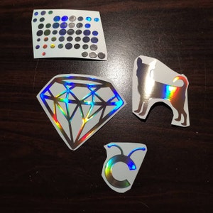 Holographic Vinyl Permanent Adhesive Rainbow Chrome Oilslick Works With All  Cricut Machines, Silhouette Cameo, Craft Plotters and Cutters -  Denmark