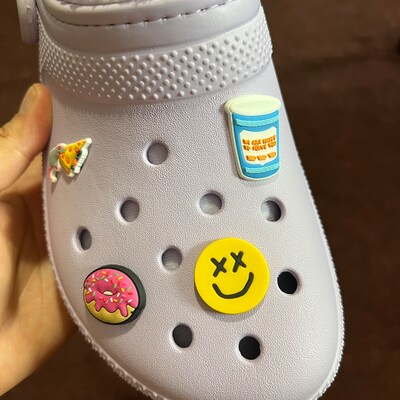 New Popular Yellow Smiley Face Shoe Charms for Your Crocs, Croc ...