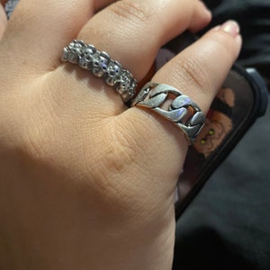 Sterling Silver Triple Interlocked Ring Multi Band Rings | Etsy