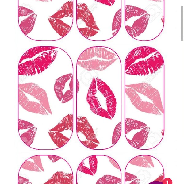 Digital Waterslide Nail Decal Template Instant Download Includes 1 Digital Waterslide Nail Decal Template Instant Download Includes 1