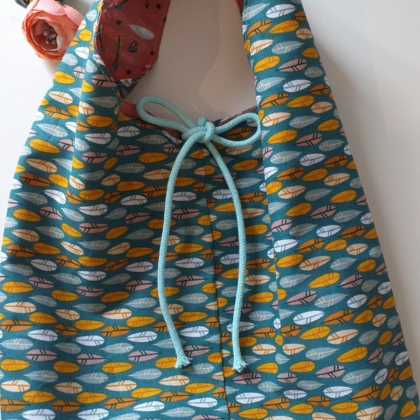 Reversible Floral Tote Bag Pattern PDF File - Instant Download Eco ...