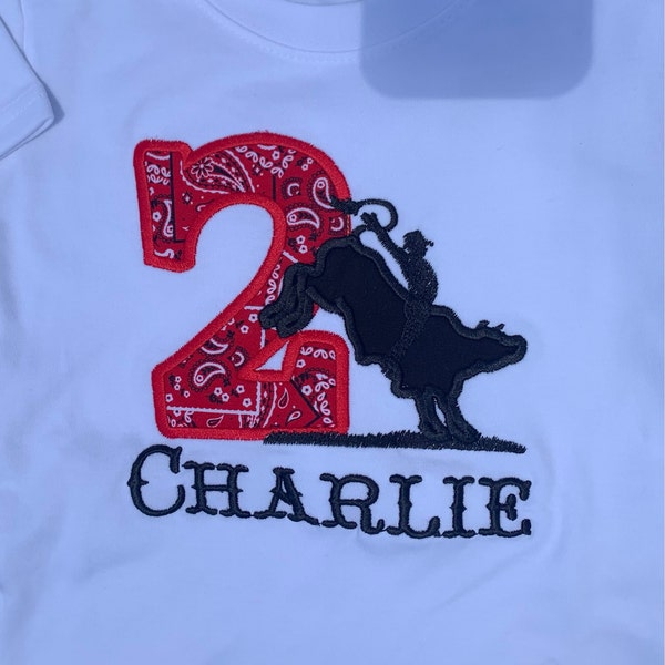 Bull Rider Birthday Shirt, Bull Riding, Rodeo Birthday Shirt, Custom ...