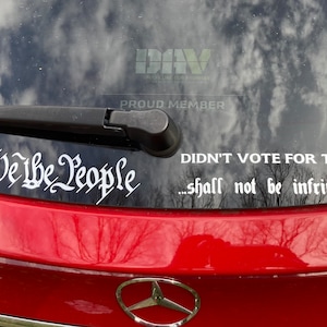 2nd Amendment Shaped Gun Car Truck Van Window or Bumper - Etsy