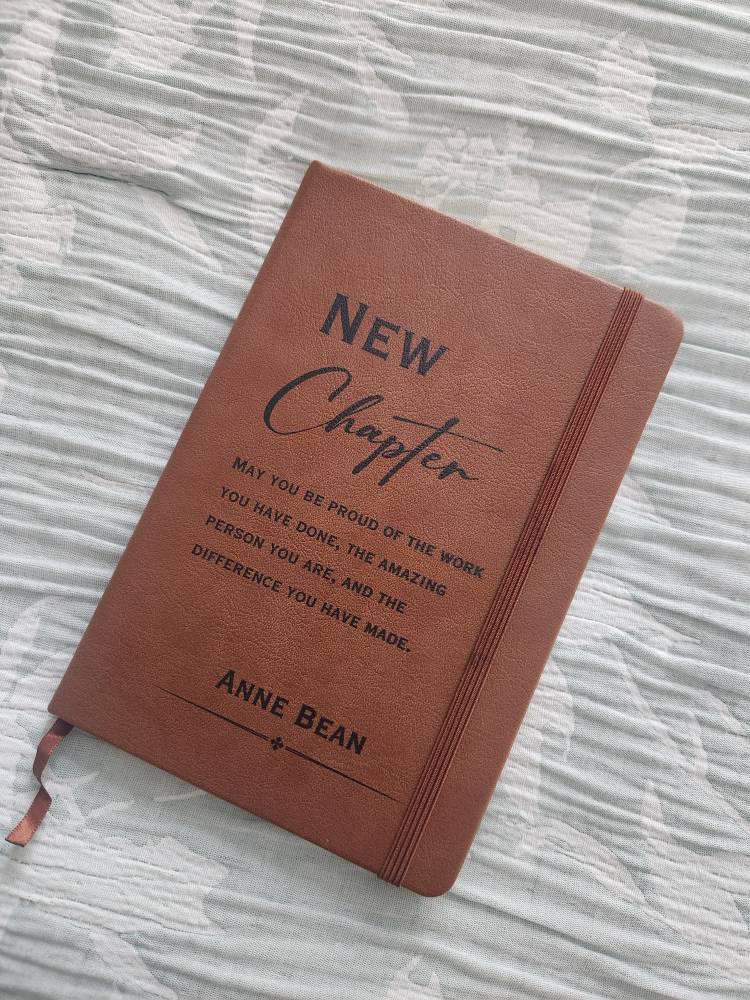 New Chapter Journal - Retirement Gift, Retirement of Coworker, Retirement Gifts for Women Coworker, Nurse Retirement, Corporate Gifts, Boss