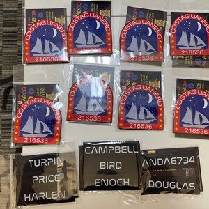 Generic Custom Embroidery Patch, Personalized Name Number