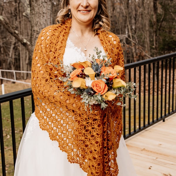 dusty pink shawl for wedding