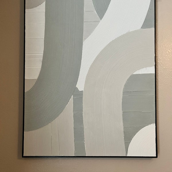 Textured Minimalist Canvas Art | Custom Art | Home Decor | Minimalist ... - Minimalist Home Decor Canvas Art