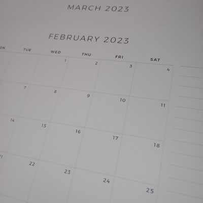 2025 Year Calendar Printable Landscape Minimalist Calendar - Etsy