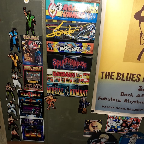 Mortal Kombat 3D Arcade Gaming Magnets (johnny Cage, Liu Kang, Raiden ...