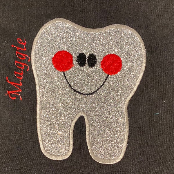 Tooth Applique Machine Embroidery Design, Tooth Fairy Embroidery Design ...