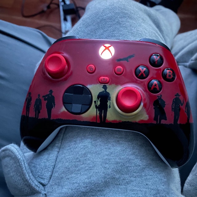 Red Dead Redemption 2 Custom Design Original PS5 Controller – Dyeport, Custom Controllers, Custom Textile Printing