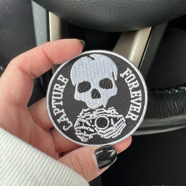 Camera Man Patch Capture Forever Patch - Camera - Photography Embroidered Patch ...