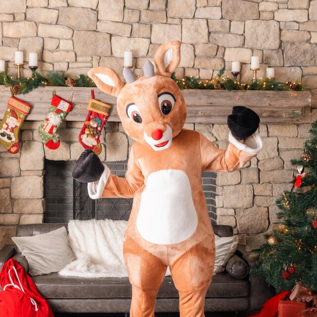 Reindeer Mascot Costume Adult Size  Christmas Holiday Reindeer Suit for  Events & Parties - Etsy
