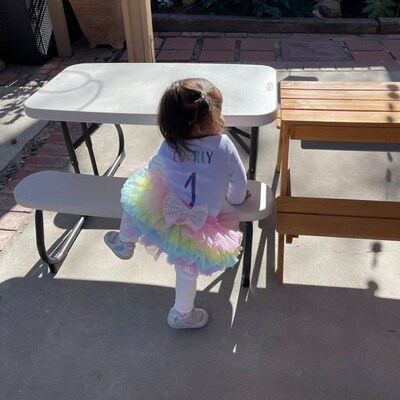 Unicorn Tutu Bloomer, Pastel Rainbow Tutu Bloomer , Unicorn, Birthday ...