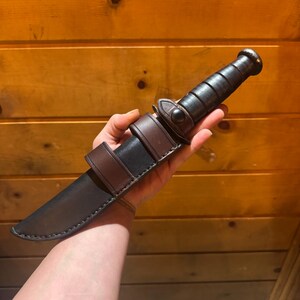 Ka Bar ファイティングナイフ用レザースカウトシース - Etsy 日本