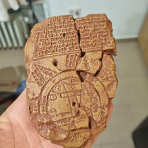 バビロニア世界地図レプリカ – 古代楔形文字粘土板、イマゴ・ムンディ