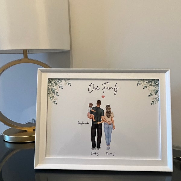 Personalised Family Print Custom Family Art Print Personalised Family ...