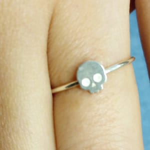 Customer photo, Skull Stacking Ring