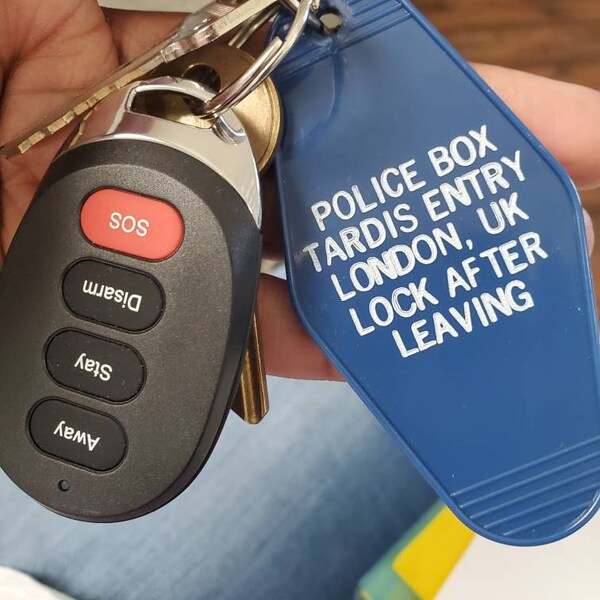 Dr. Who Inspired Police Box Tardis Entry Keytag - Etsy