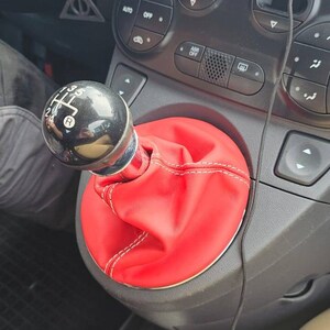 Aforce Auto Custom Handbrake Cover Gaiter For Seat Ibiza Cordoba 1992-1999 – Red Stitch